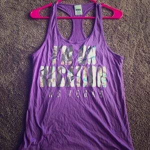 Purple tank top Victoria's Secret Pink